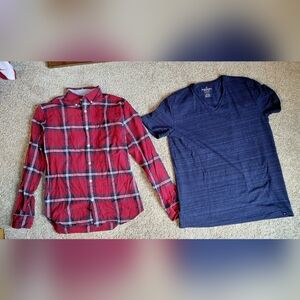 Two American Eagle Outfitters Men's Shirts Size Medium